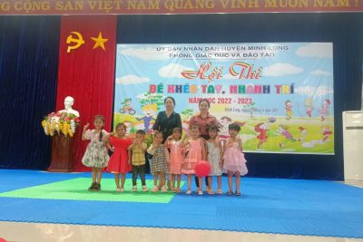 Hội thi Bé khéo tay, nhanh trí cấp huyện năm học 2022-2023